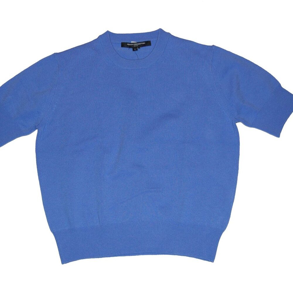 NWT French Connection Women's Babysoft Margo Short-Sleeved Jumper Large L